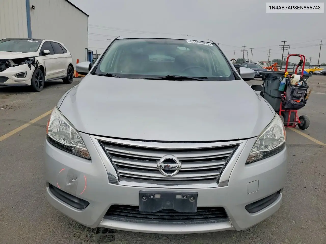 2014 Nissan Sentra S VIN: 1N4AB7AP8EN855743 Lot: 61404956