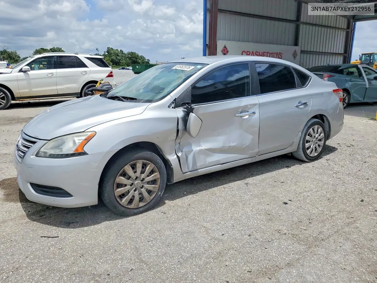 2014 Nissan Sentra Sv VIN: 3N1AB7APXEY212956 Lot: 61882076