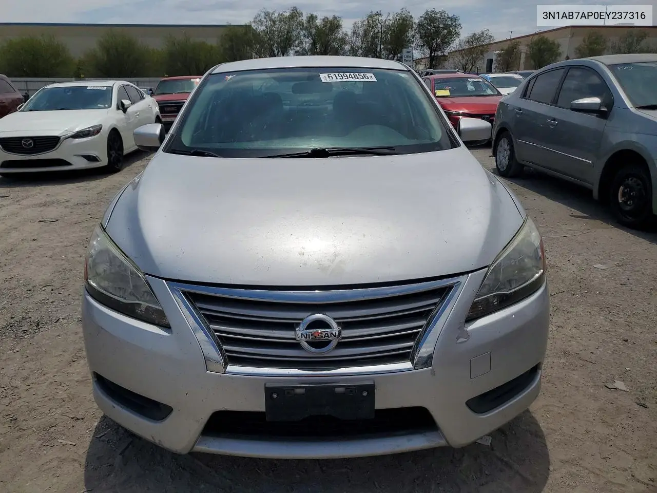 2014 Nissan Sentra Sv VIN: 3N1AB7AP0EY237316 Lot: 61994856