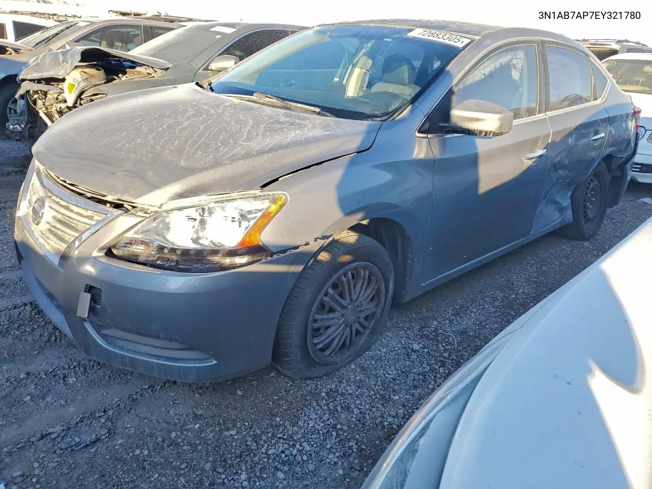 3N1AB7AP7EY321780 2014 Nissan Sentra Sv