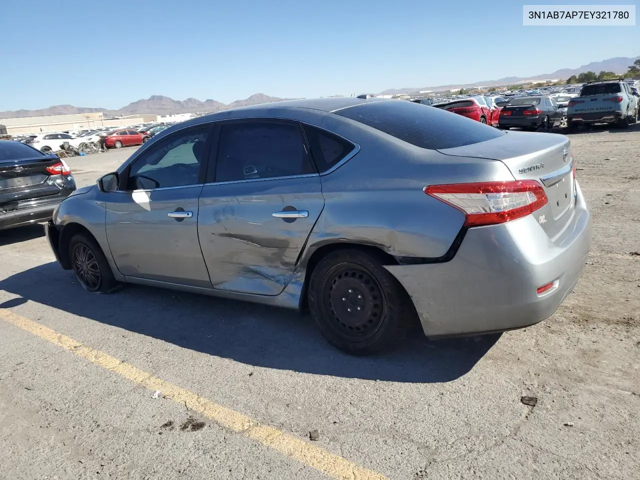 3N1AB7AP7EY321780 2014 Nissan Sentra Sv