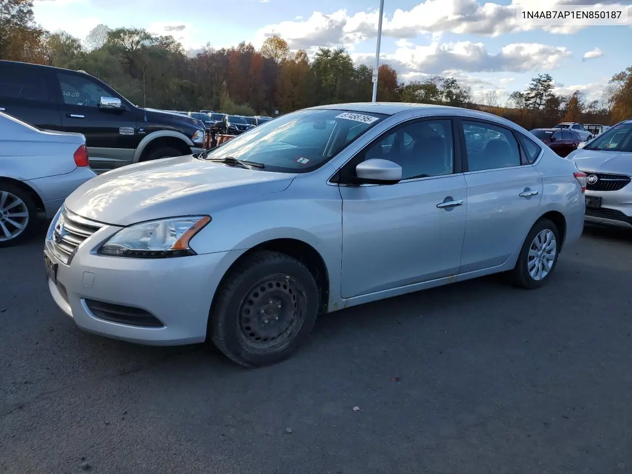 1N4AB7AP1EN850187 2014 Nissan Sentra S