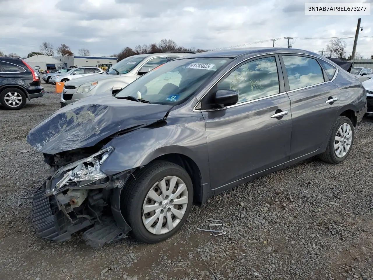 3N1AB7AP8EL673277 2014 Nissan Sentra S