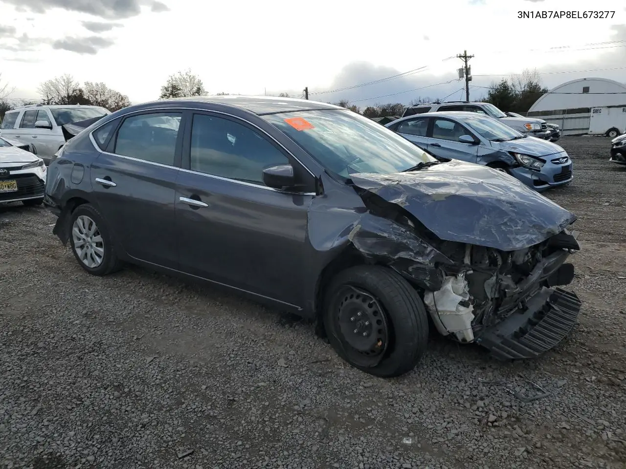 3N1AB7AP8EL673277 2014 Nissan Sentra S