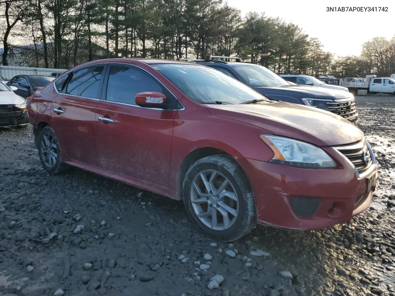3N1AB7AP0EY341742 2014 Nissan Sentra S