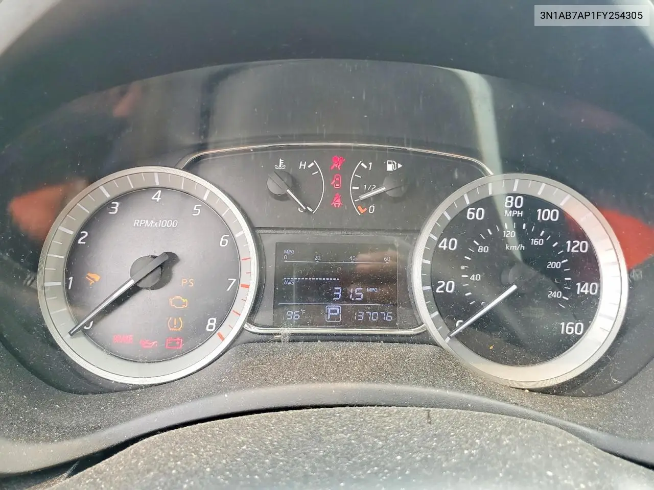 2015 Nissan Sentra Sl VIN: 3N1AB7AP1FY254305 Lot: 60890656