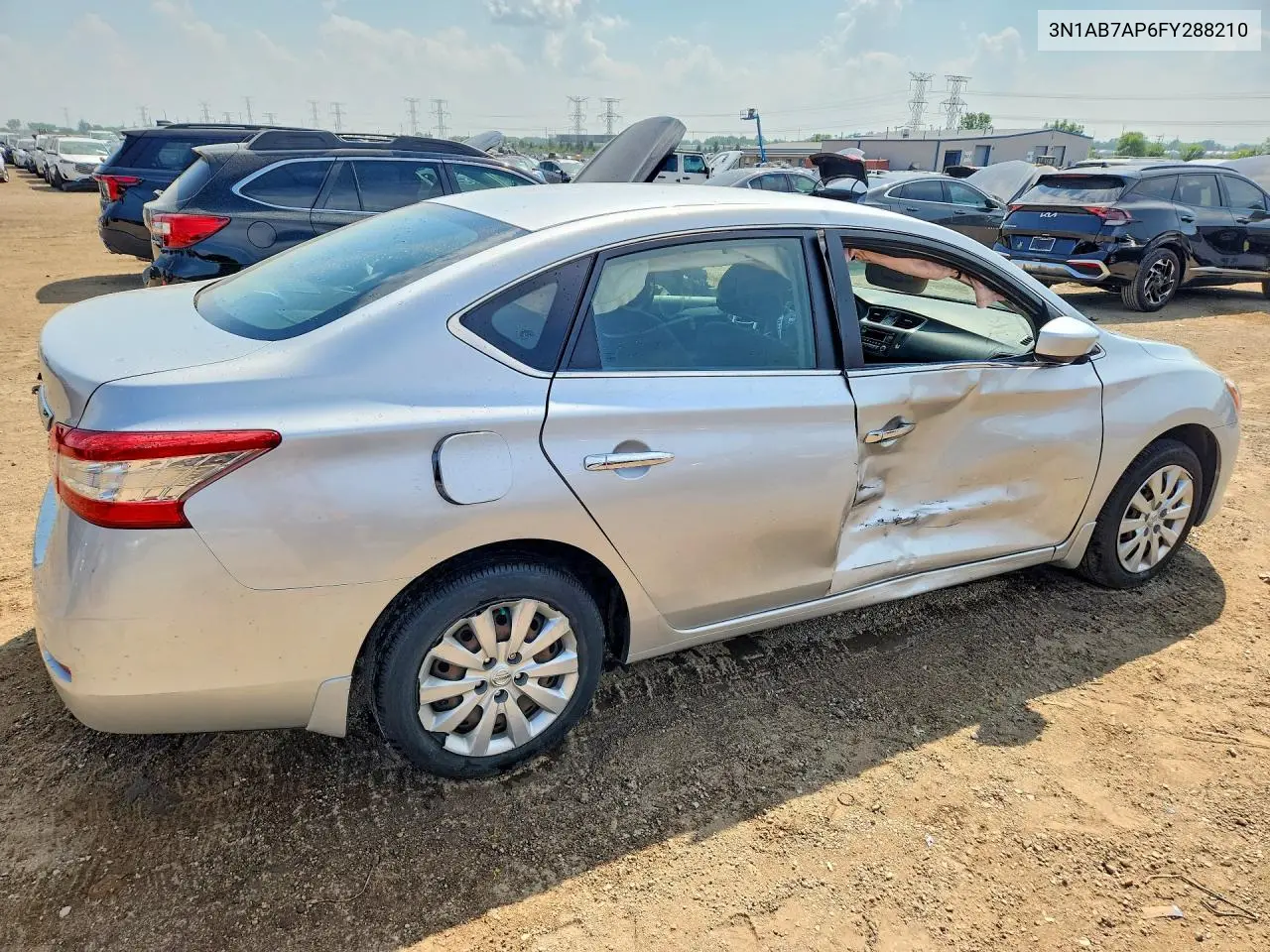 2015 Nissan Sentra S VIN: 3N1AB7AP6FY288210 Lot: 61433066