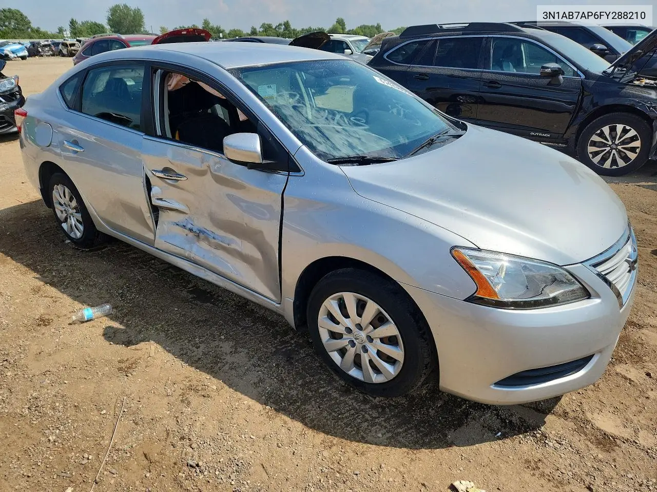 2015 Nissan Sentra S VIN: 3N1AB7AP6FY288210 Lot: 61433066