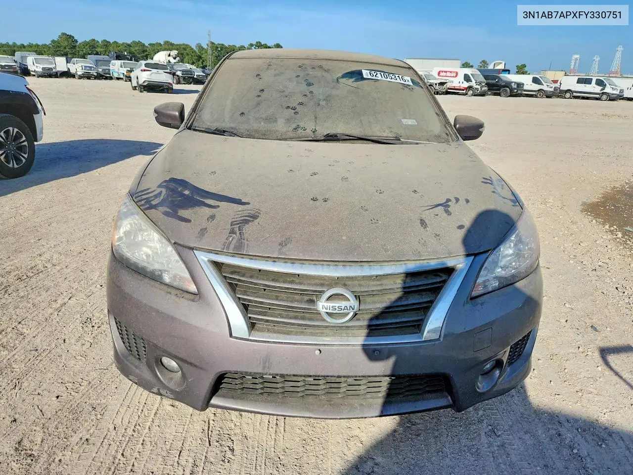 2015 Nissan Sentra Sr VIN: 3N1AB7APXFY330751 Lot: 62105316