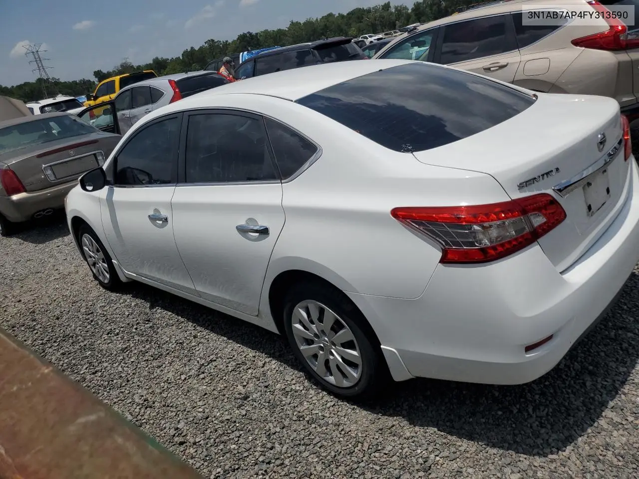 2015 Nissan Sentra S VIN: 3N1AB7AP4FY313590 Lot: 62128526