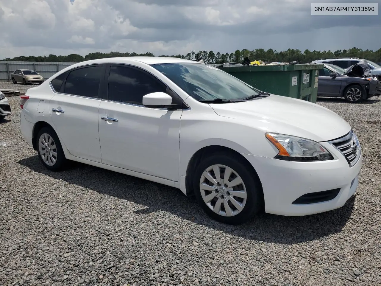 2015 Nissan Sentra S VIN: 3N1AB7AP4FY313590 Lot: 62128526