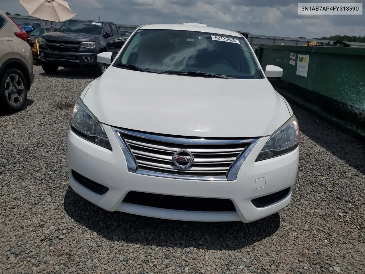 2015 Nissan Sentra S VIN: 3N1AB7AP4FY313590 Lot: 62128526