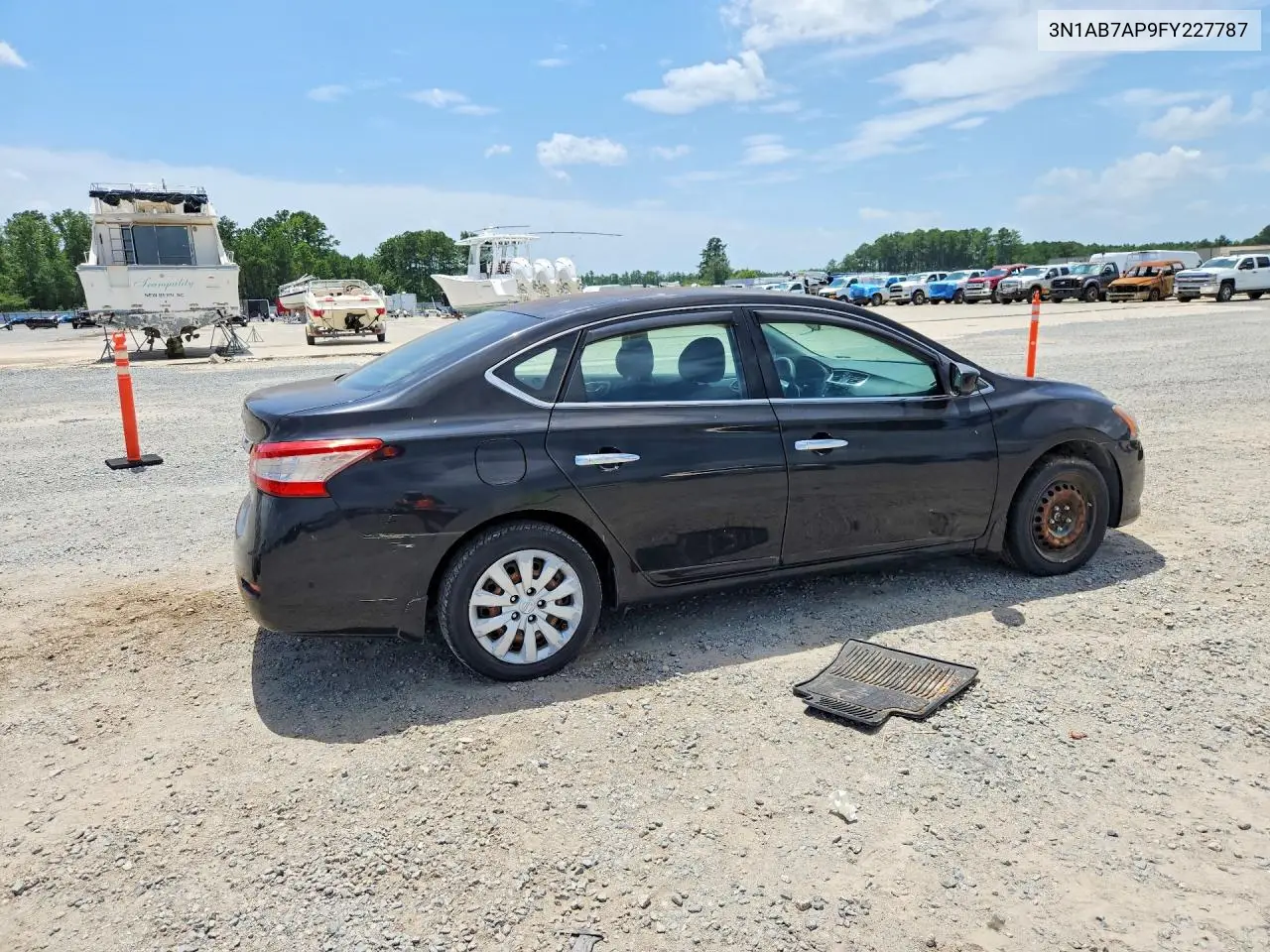 2015 Nissan Sentra S VIN: 3N1AB7AP9FY227787 Lot: 62218996
