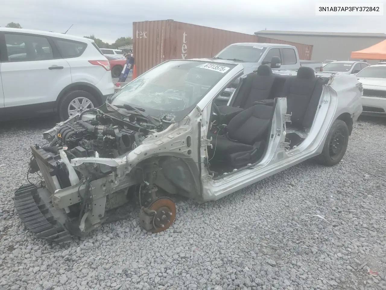 3N1AB7AP3FY372842 2015 Nissan Sentra S