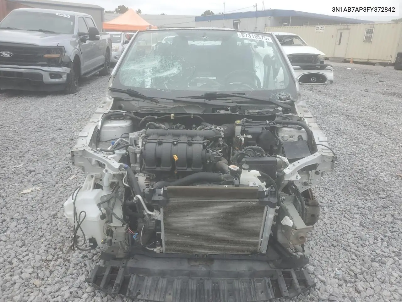 3N1AB7AP3FY372842 2015 Nissan Sentra S