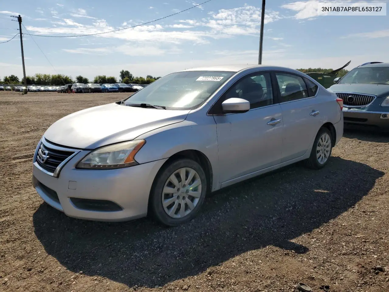 3N1AB7AP8FL653127 2015 Nissan Sentra S