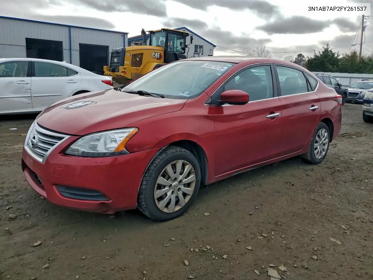 3N1AB7AP2FY261537 2015 Nissan Sentra S