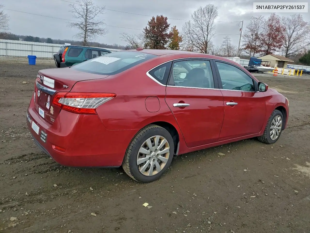 3N1AB7AP2FY261537 2015 Nissan Sentra S