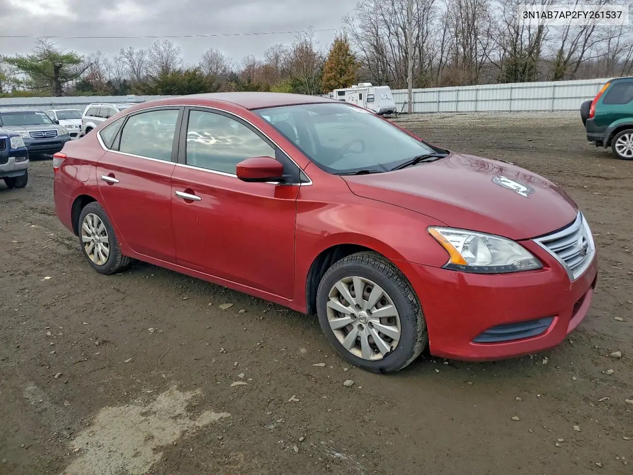 3N1AB7AP2FY261537 2015 Nissan Sentra S