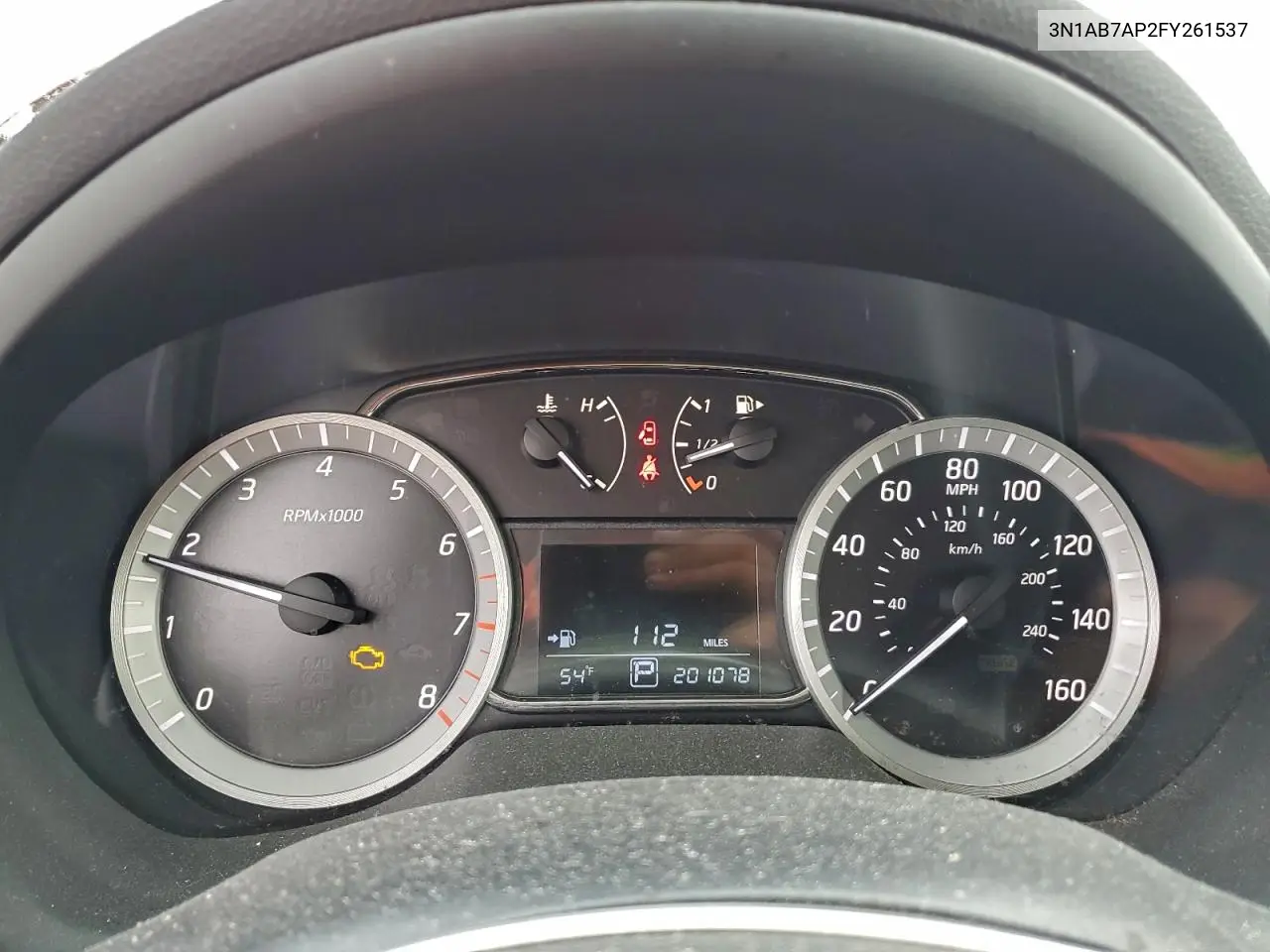 3N1AB7AP2FY261537 2015 Nissan Sentra S