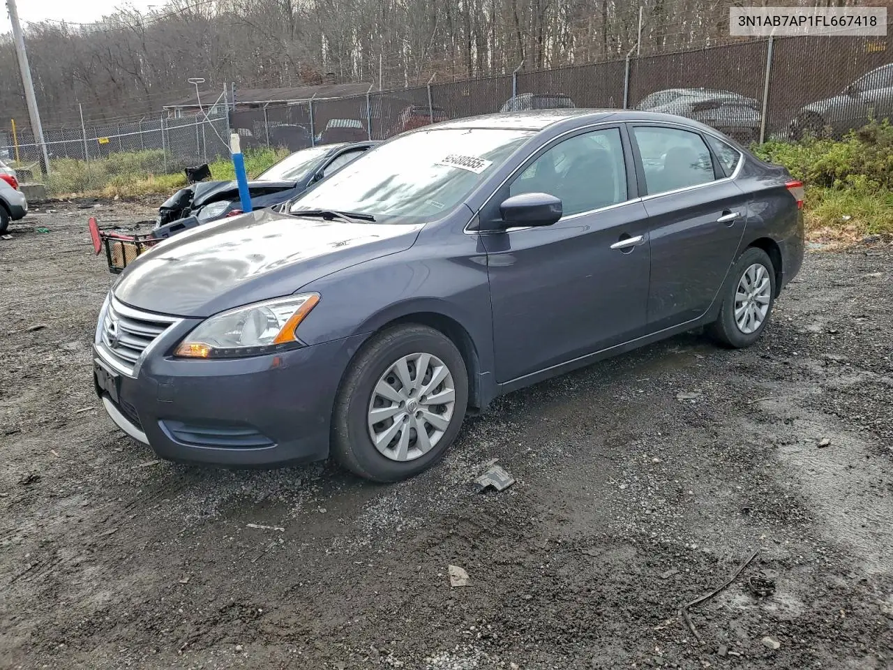 3N1AB7AP1FL667418 2015 Nissan Sentra S