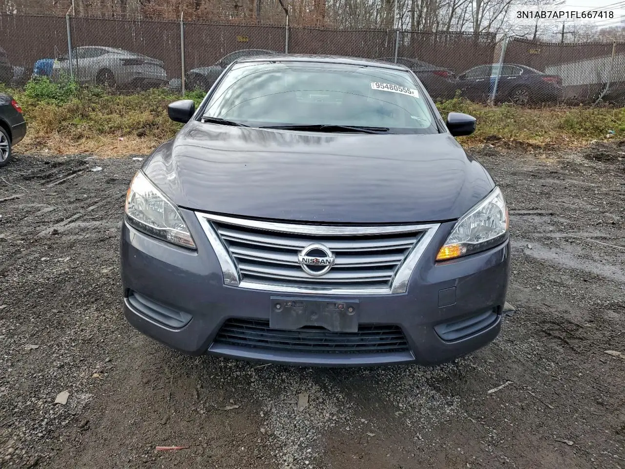 3N1AB7AP1FL667418 2015 Nissan Sentra S