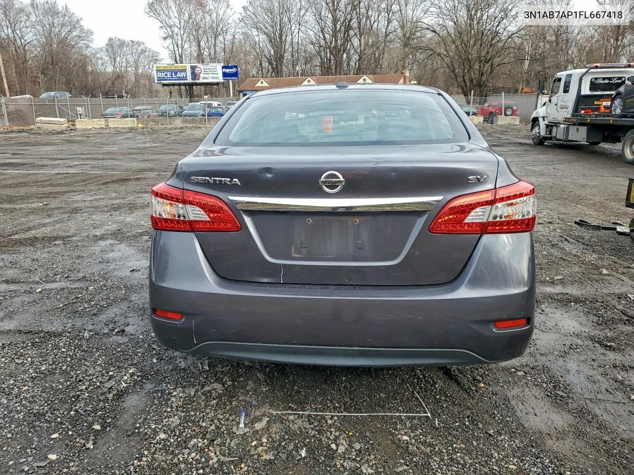 3N1AB7AP1FL667418 2015 Nissan Sentra S