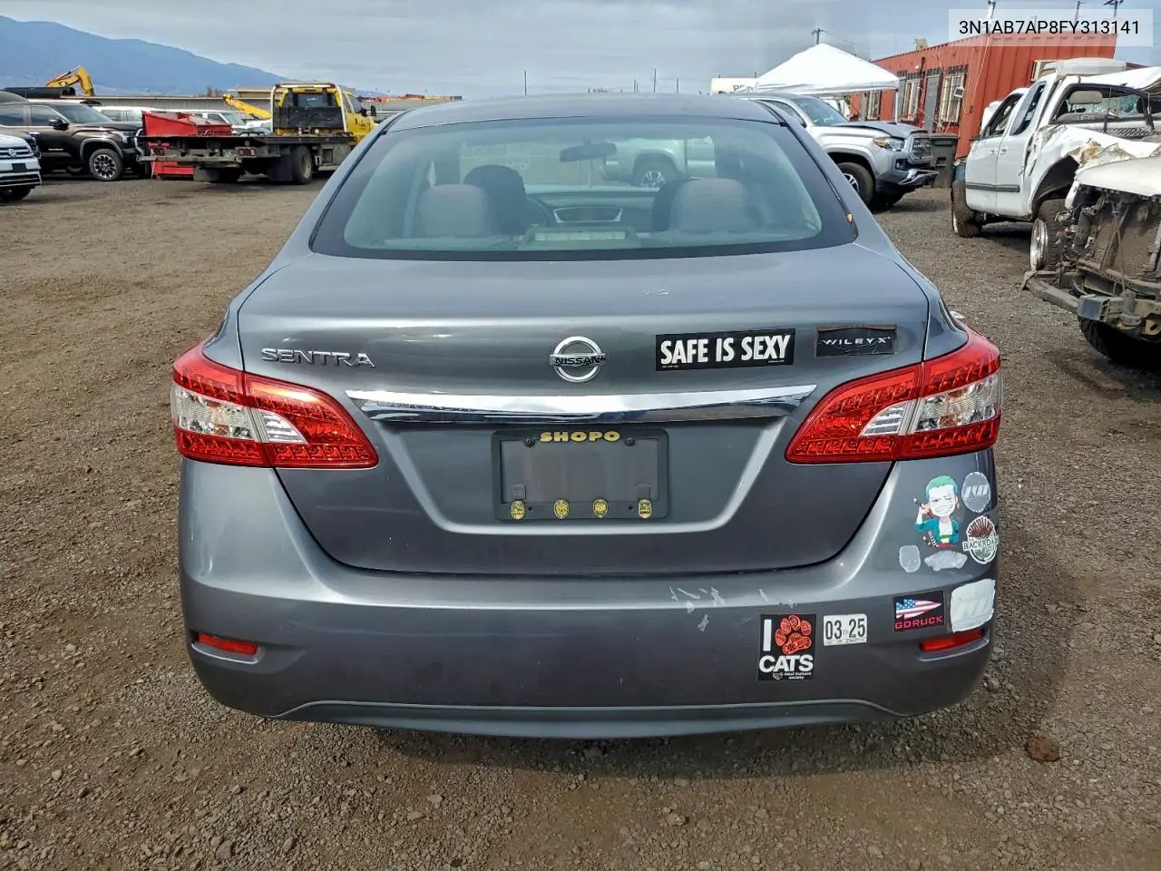3N1AB7AP8FY313141 2015 Nissan Sentra S