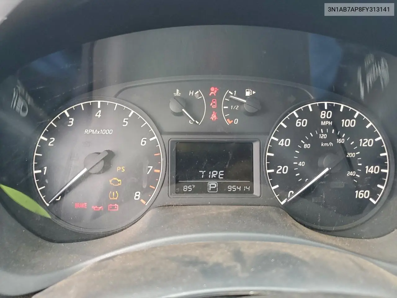 3N1AB7AP8FY313141 2015 Nissan Sentra S