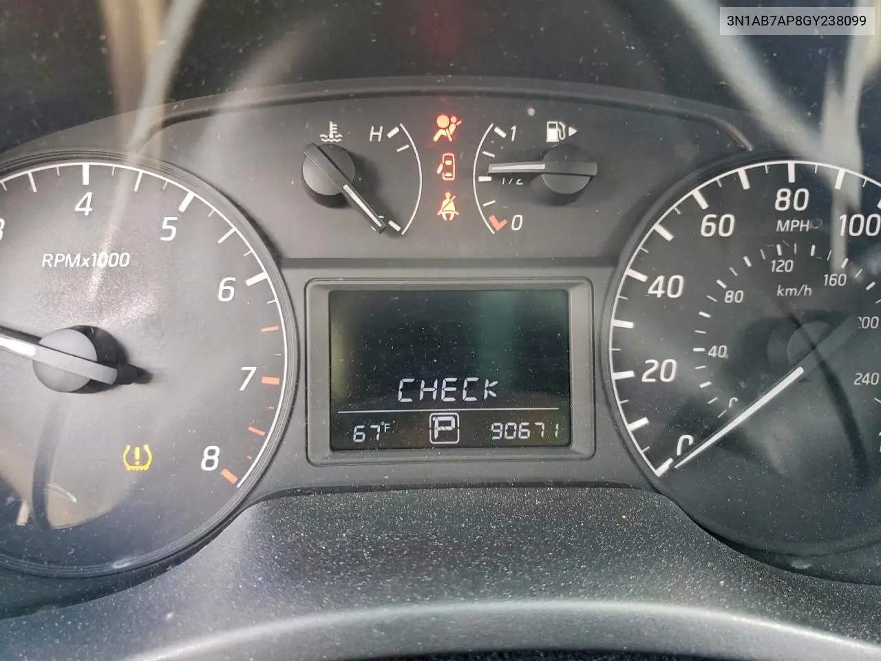 3N1AB7AP8GY238099 2016 Nissan Sentra S