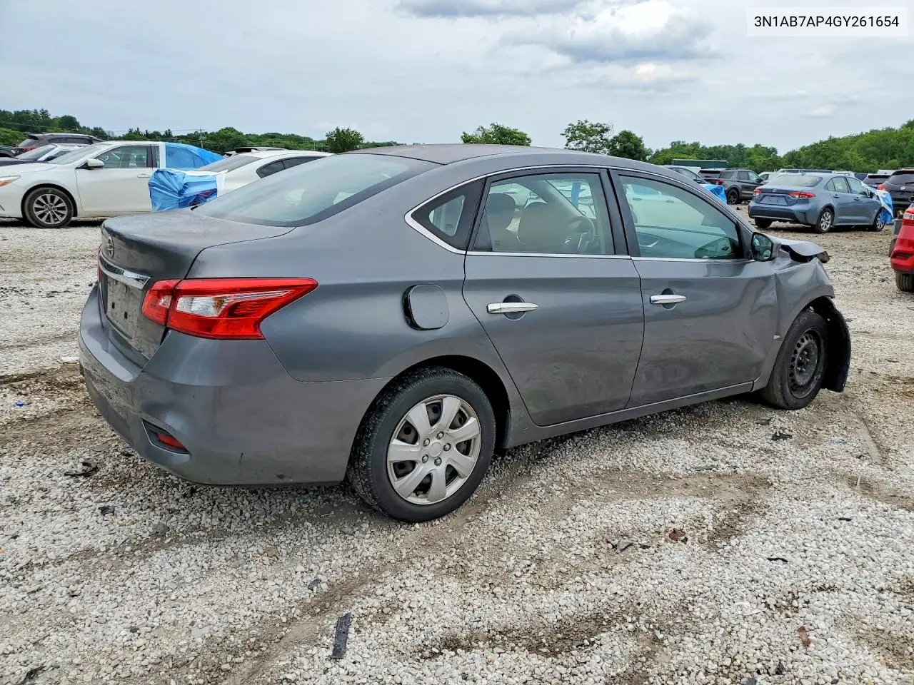 2016 Nissan Sentra S VIN: 3N1AB7AP4GY261654 Lot: 58833346
