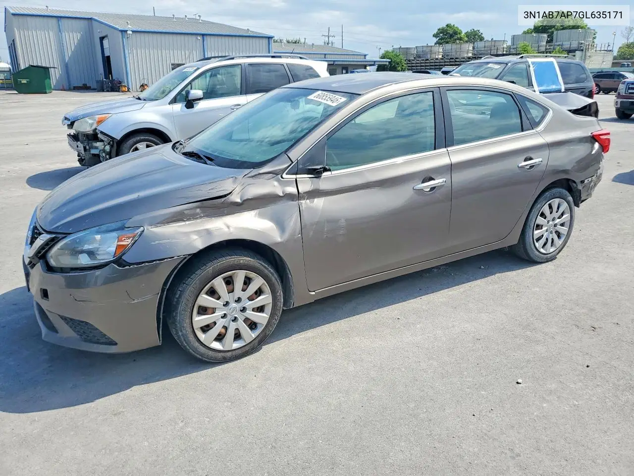 2016 Nissan Sentra Sv VIN: 3N1AB7AP7GL635171 Lot: 60855946