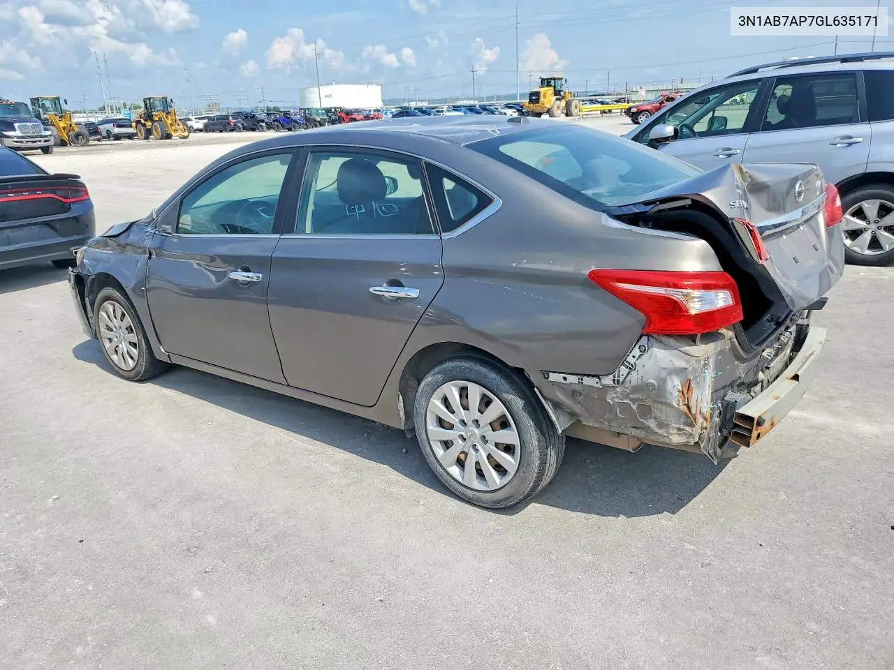 2016 Nissan Sentra Sv VIN: 3N1AB7AP7GL635171 Lot: 60855946