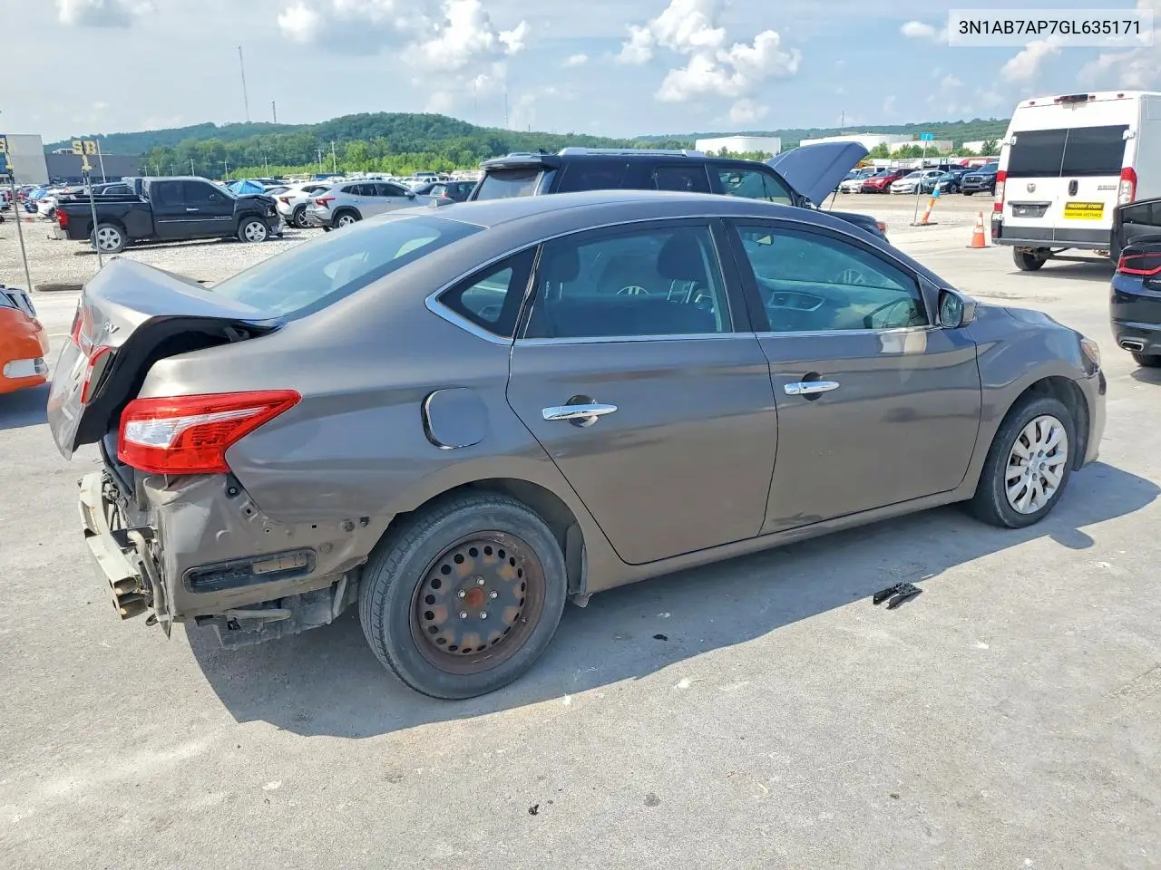 2016 Nissan Sentra Sv VIN: 3N1AB7AP7GL635171 Lot: 60855946