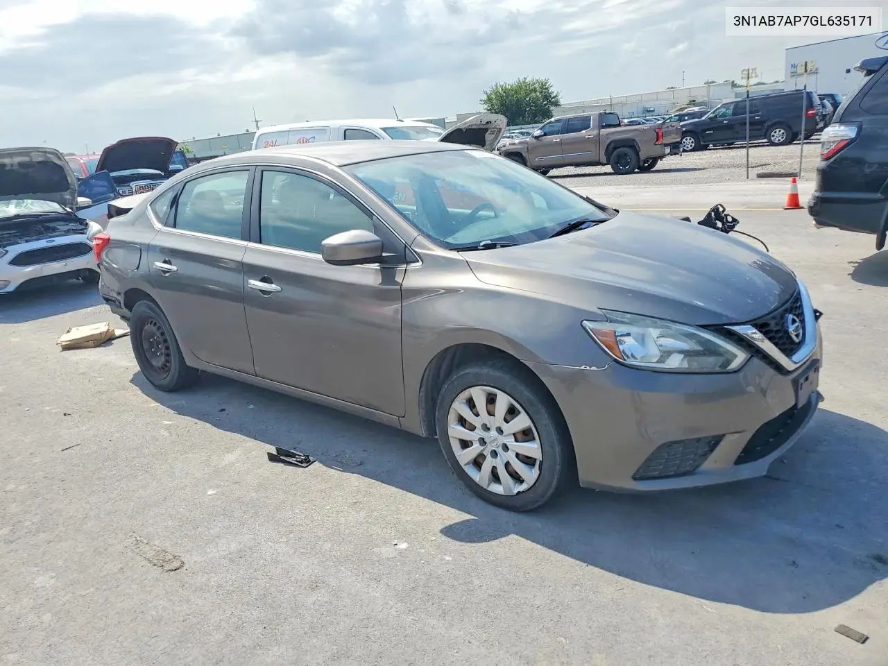 2016 Nissan Sentra Sv VIN: 3N1AB7AP7GL635171 Lot: 60855946