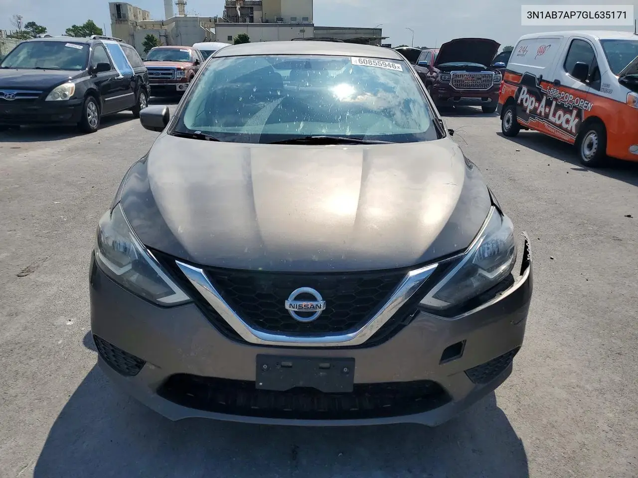 2016 Nissan Sentra Sv VIN: 3N1AB7AP7GL635171 Lot: 60855946