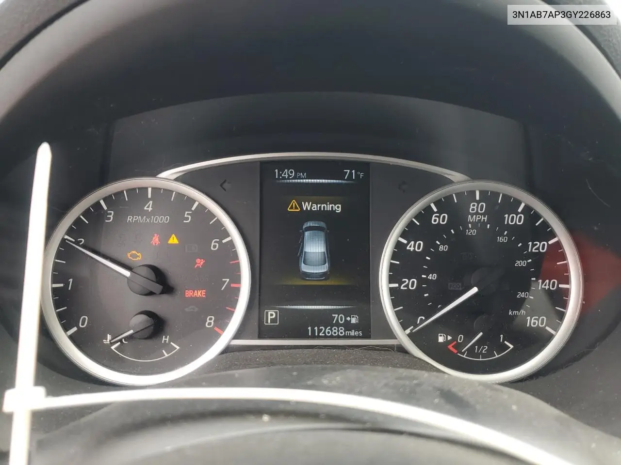 3N1AB7AP3GY226863 2016 Nissan Sentra S