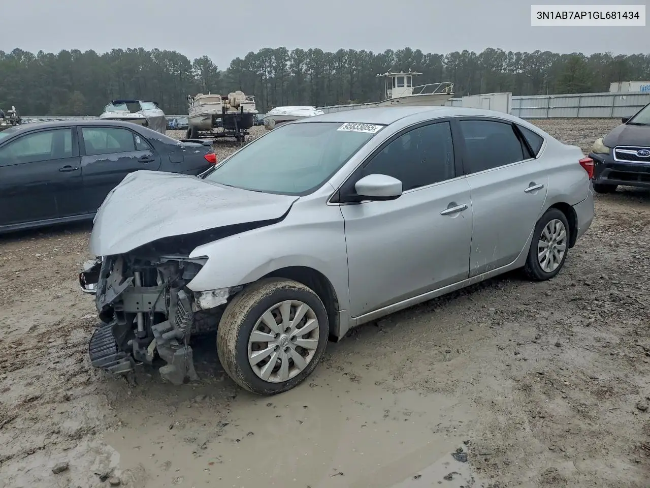 3N1AB7AP1GL681434 2016 Nissan Sentra S