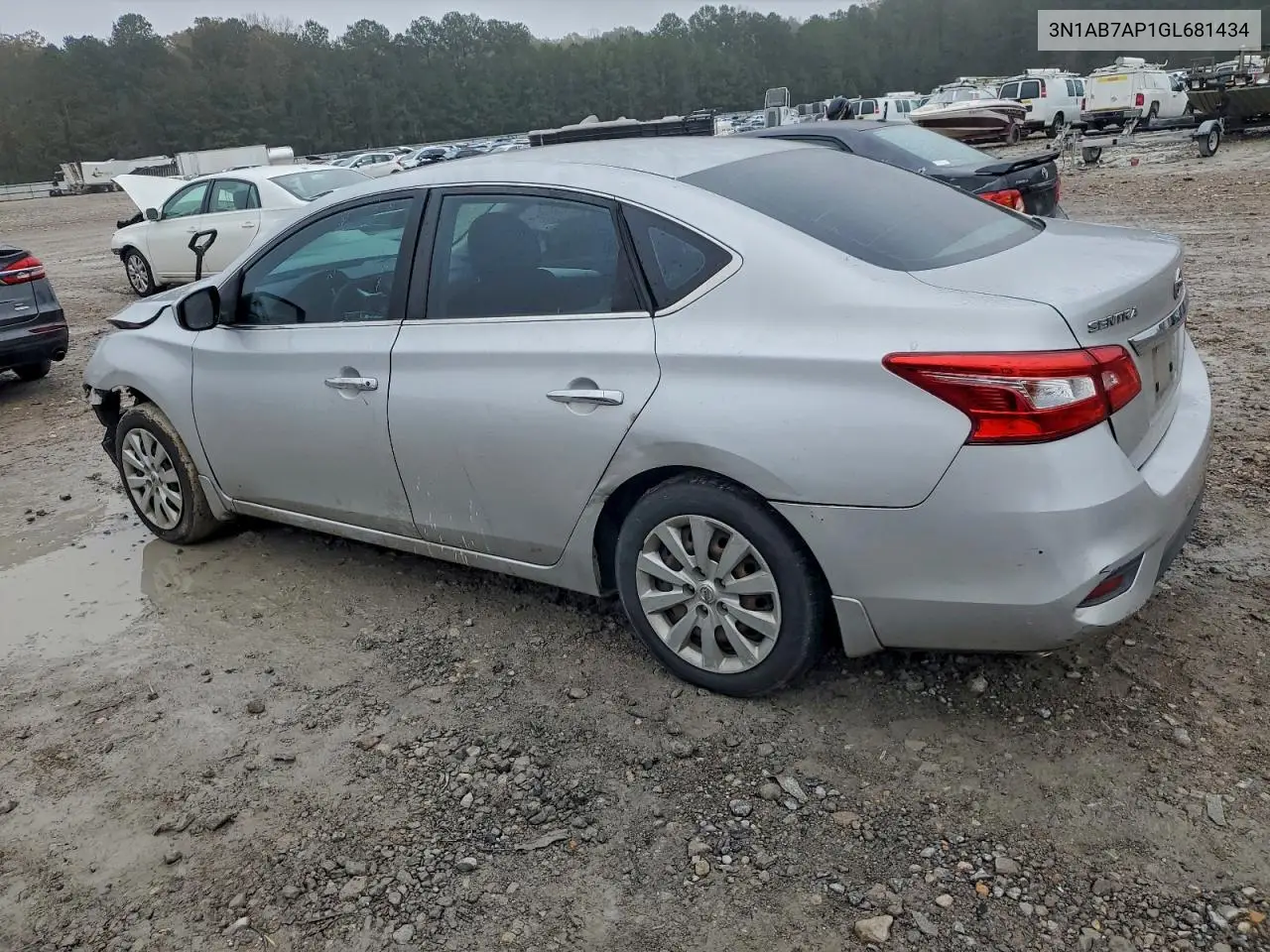 3N1AB7AP1GL681434 2016 Nissan Sentra S