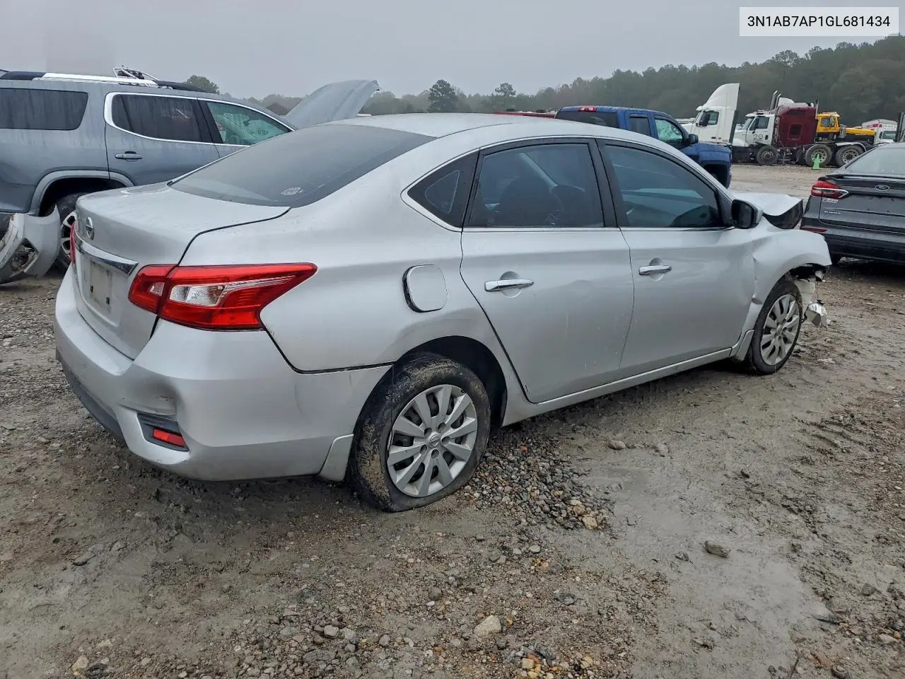 3N1AB7AP1GL681434 2016 Nissan Sentra S