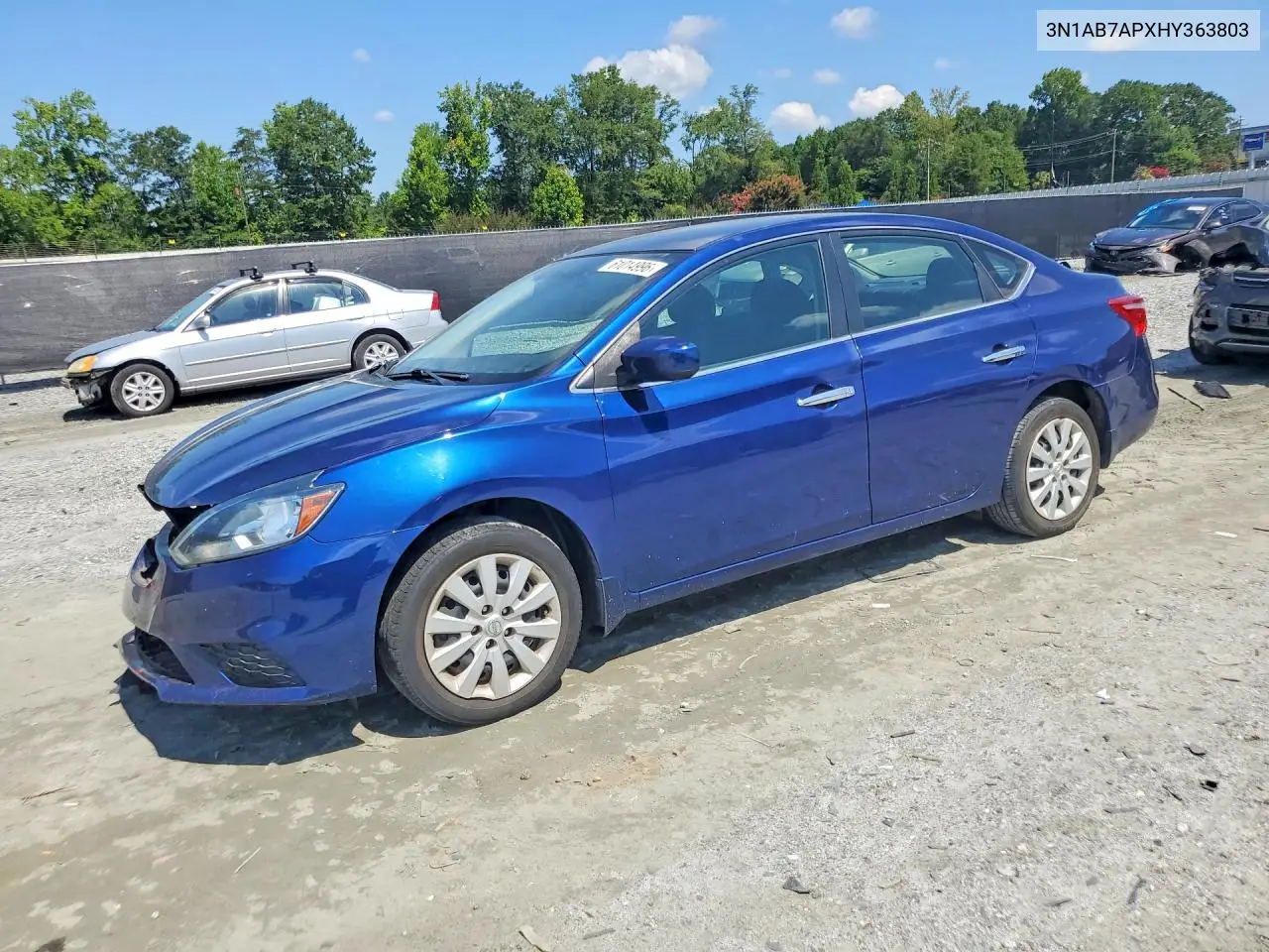 2017 Nissan Sentra S VIN: 3N1AB7APXHY363803 Lot: 61014996