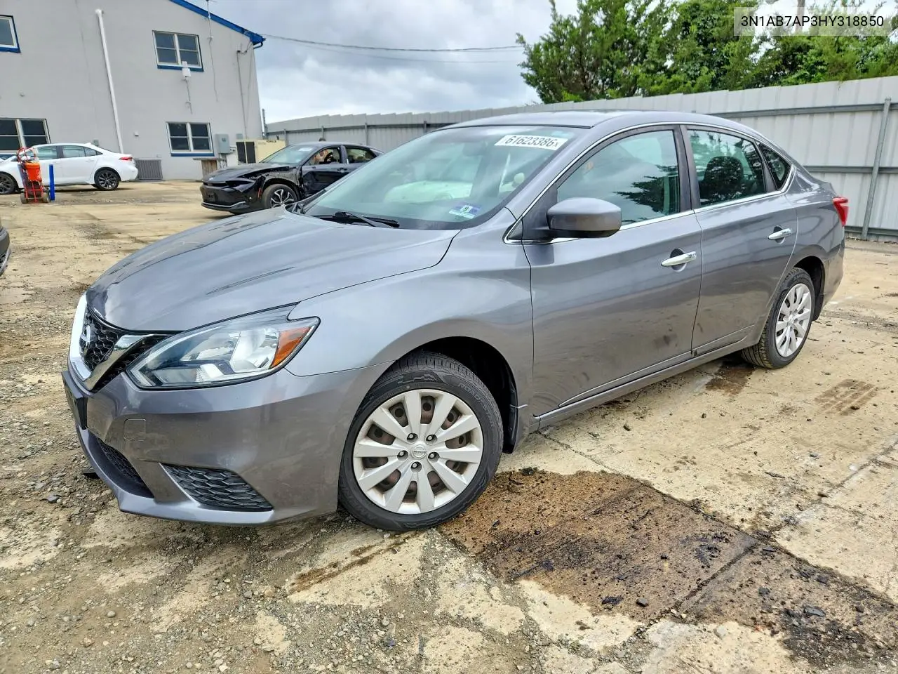 2017 Nissan Sentra Sv VIN: 3N1AB7AP3HY318850 Lot: 61623386
