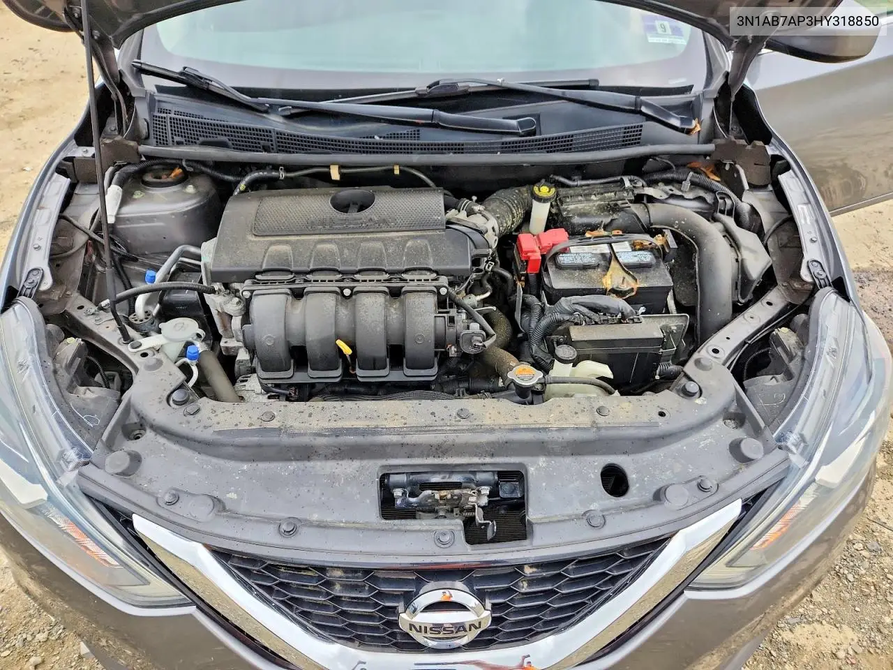 2017 Nissan Sentra Sv VIN: 3N1AB7AP3HY318850 Lot: 61623386