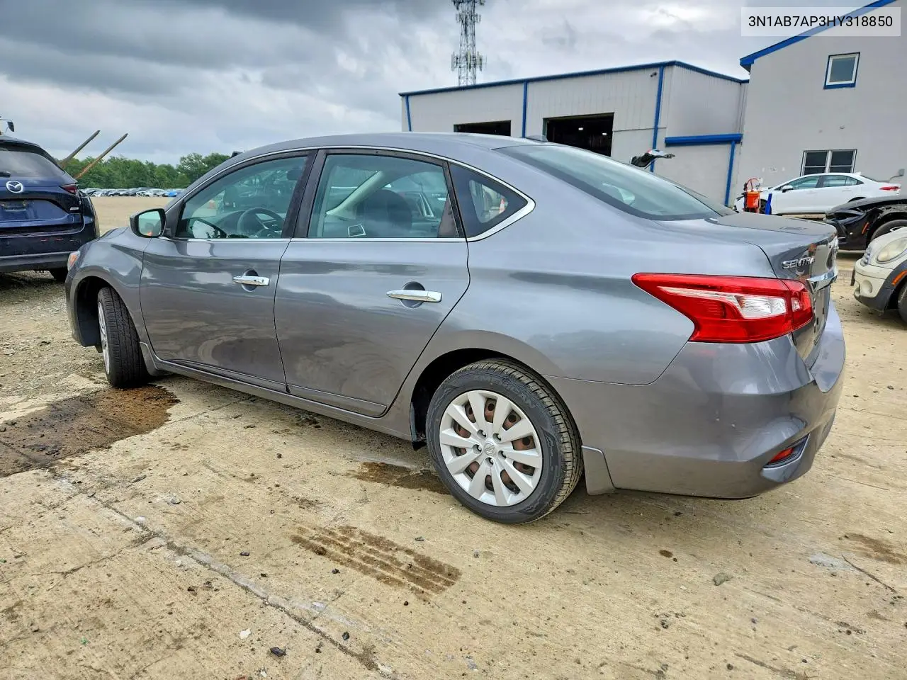 2017 Nissan Sentra Sv VIN: 3N1AB7AP3HY318850 Lot: 61623386
