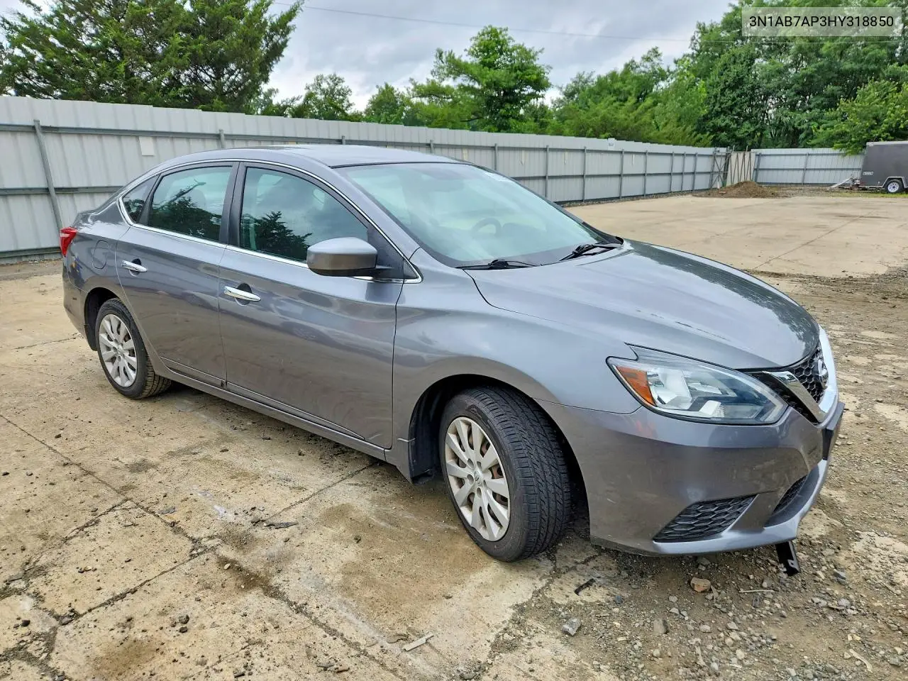 2017 Nissan Sentra Sv VIN: 3N1AB7AP3HY318850 Lot: 61623386