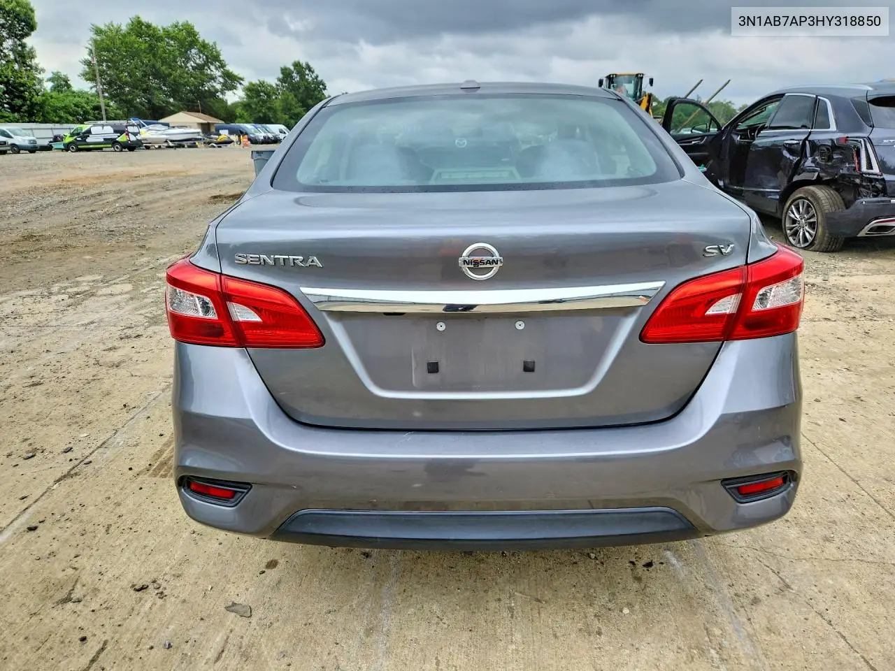 2017 Nissan Sentra Sv VIN: 3N1AB7AP3HY318850 Lot: 61623386