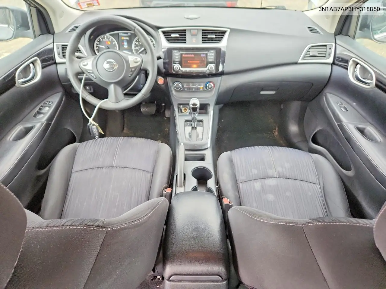 2017 Nissan Sentra Sv VIN: 3N1AB7AP3HY318850 Lot: 61623386