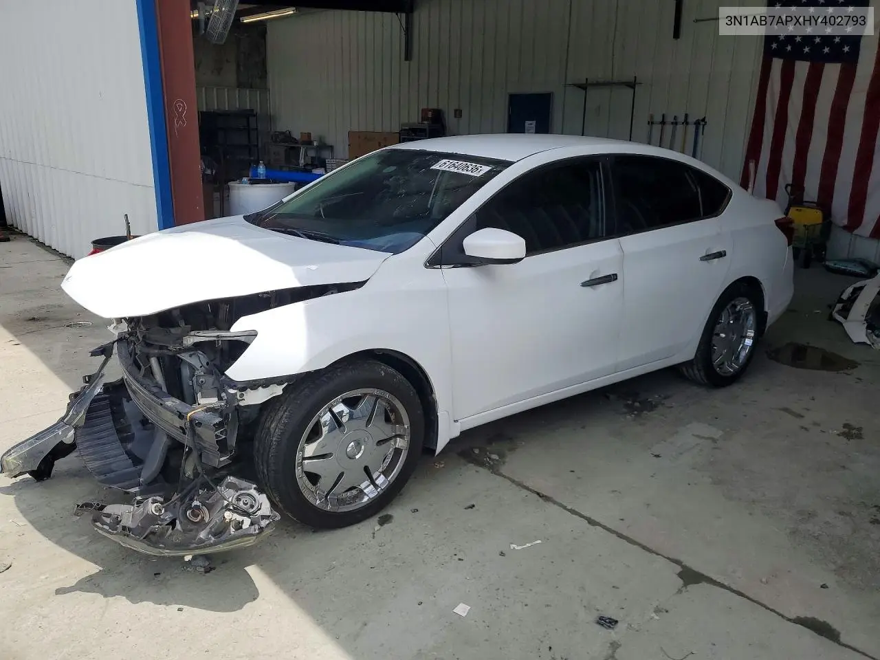 2017 Nissan Sentra S VIN: 3N1AB7APXHY402793 Lot: 61640636
