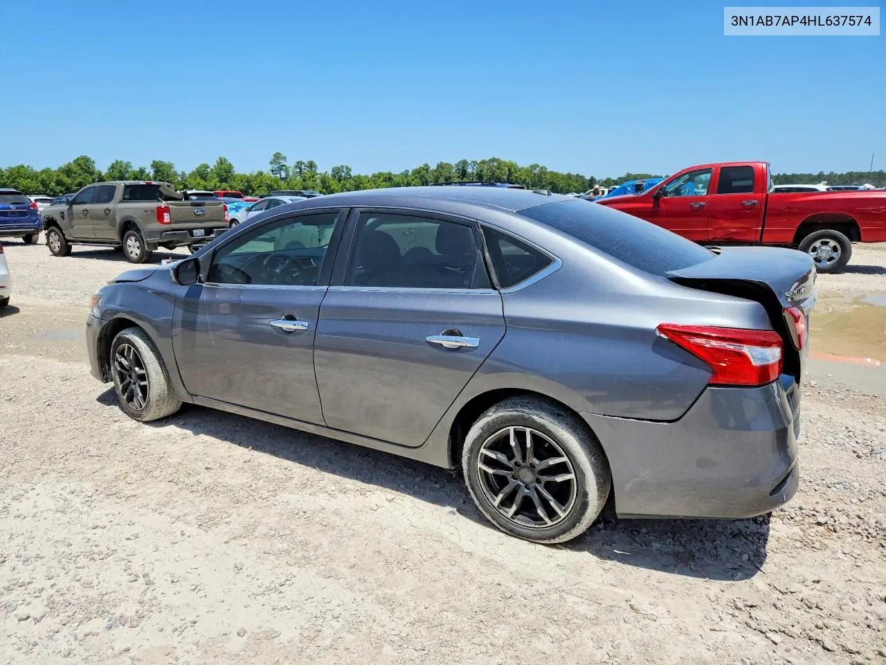 2017 Nissan Sentra Sv VIN: 3N1AB7AP4HL637574 Lot: 61725706