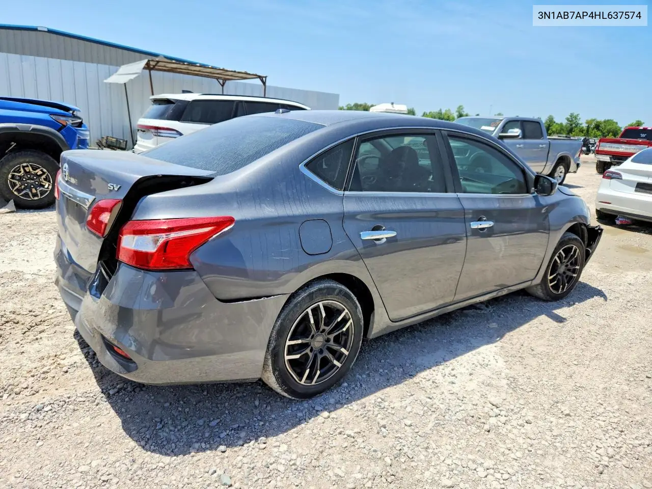 2017 Nissan Sentra Sv VIN: 3N1AB7AP4HL637574 Lot: 61725706